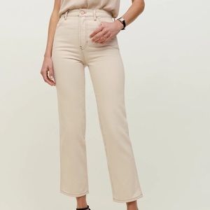 Reformation NWT Cowboy high rise straight jeans size 28